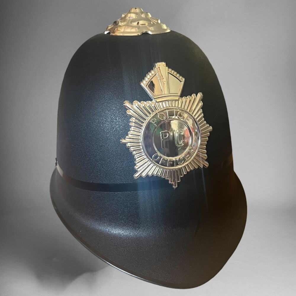 Kids British Hard Plastic Policeman Play Hat / Helmet England UK Europe